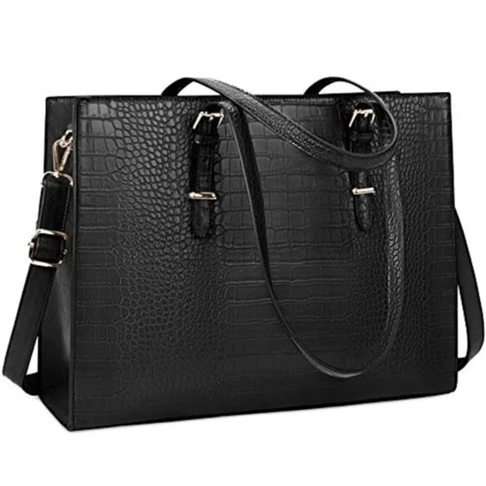 Laptop Bag for Women 15.6 inch Laptop Tote Bag Leather Classy Computer Briefcase